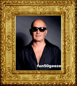 fun50geeze in antique frame