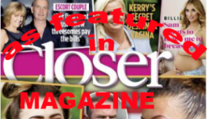 Image of the front cover of CLOSER magazine who used a story about escort couples in relation to Brexit