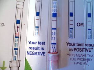 Image of BioSure HIV test device