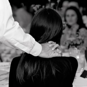 Image of a couple touching