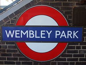 Image of Wembley Park tube station roundel