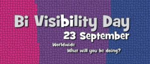 Image of Bi-Visibility Day marking beginning of Bisexual Awareness Week 2018