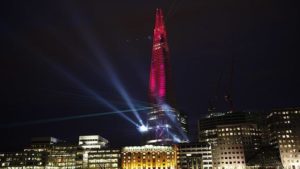 The Shard at night