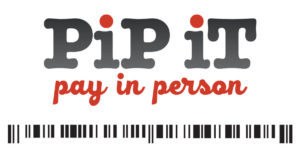 image of pip-it pay in person logo