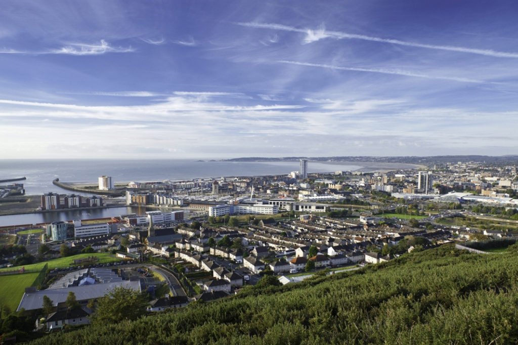 Image of Swansea, tour location for South Wales Escort Couple, Beat #backtoworkbluews in January