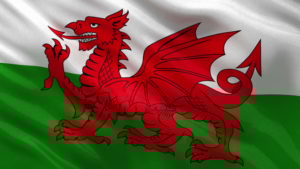 Image of Welsh Flag, publicising escort couple tour to Wales