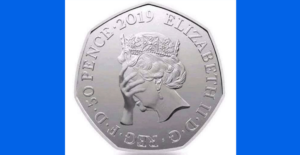 Image of 50 pence piece, which is the pay per minute rate for Erotic Audio Stories