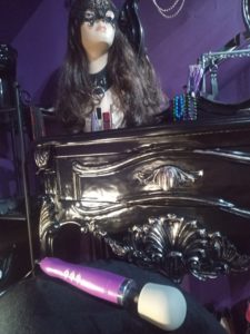 A corner of mistress Orchid's playroom showing sissification table