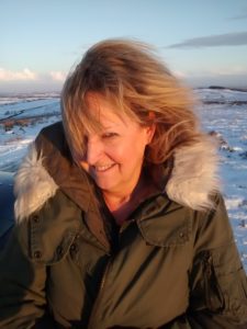 Attractive MILF posing in snowy Pennines