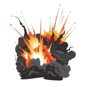 Bomb going off