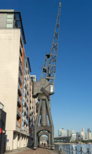 Stothert & Pitt cranes, preserved relics of the past, London's Royal docks
